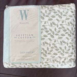 Wamsutta Egyptian Cotton Queen Sheet Set - Green